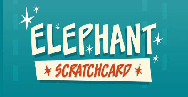Elephant Scratch Card